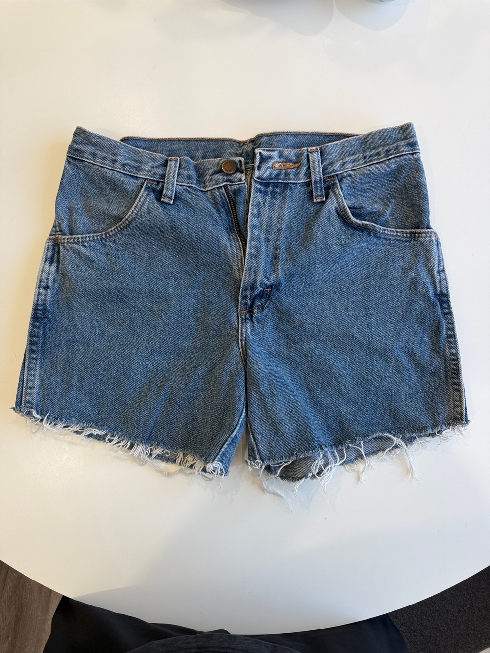 Rustler Women's Vintage Blue Denim Cutoff Shorts